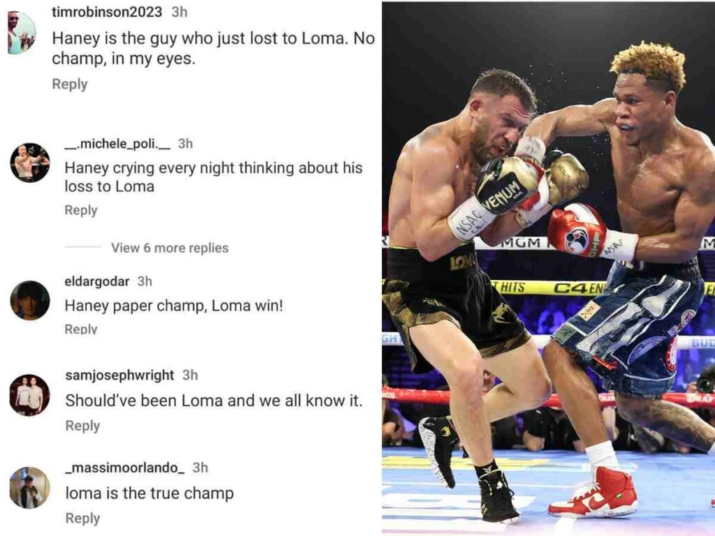 Devin Haney vs. Vasiliy Lomachenko (Image Courtesy: talkSport/Sky Sports) 