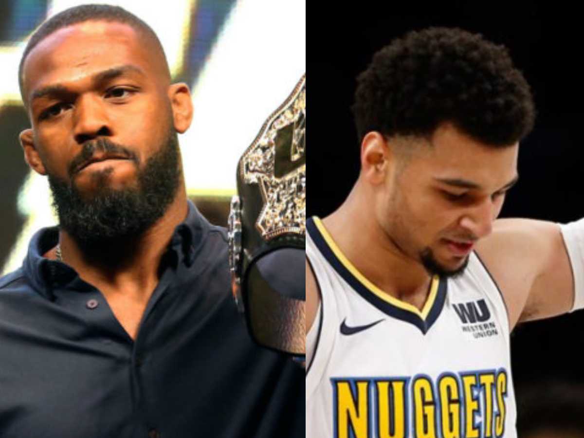 “Just don’t choke me out,” NBA winner Jamal Murray nervously chuckles with Jon Jones after beating UFC legend to ‘Comeback Player’ award