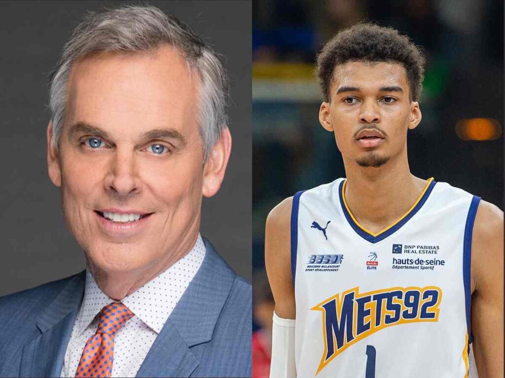 Colin Cowherd and Victor Wembenyama 