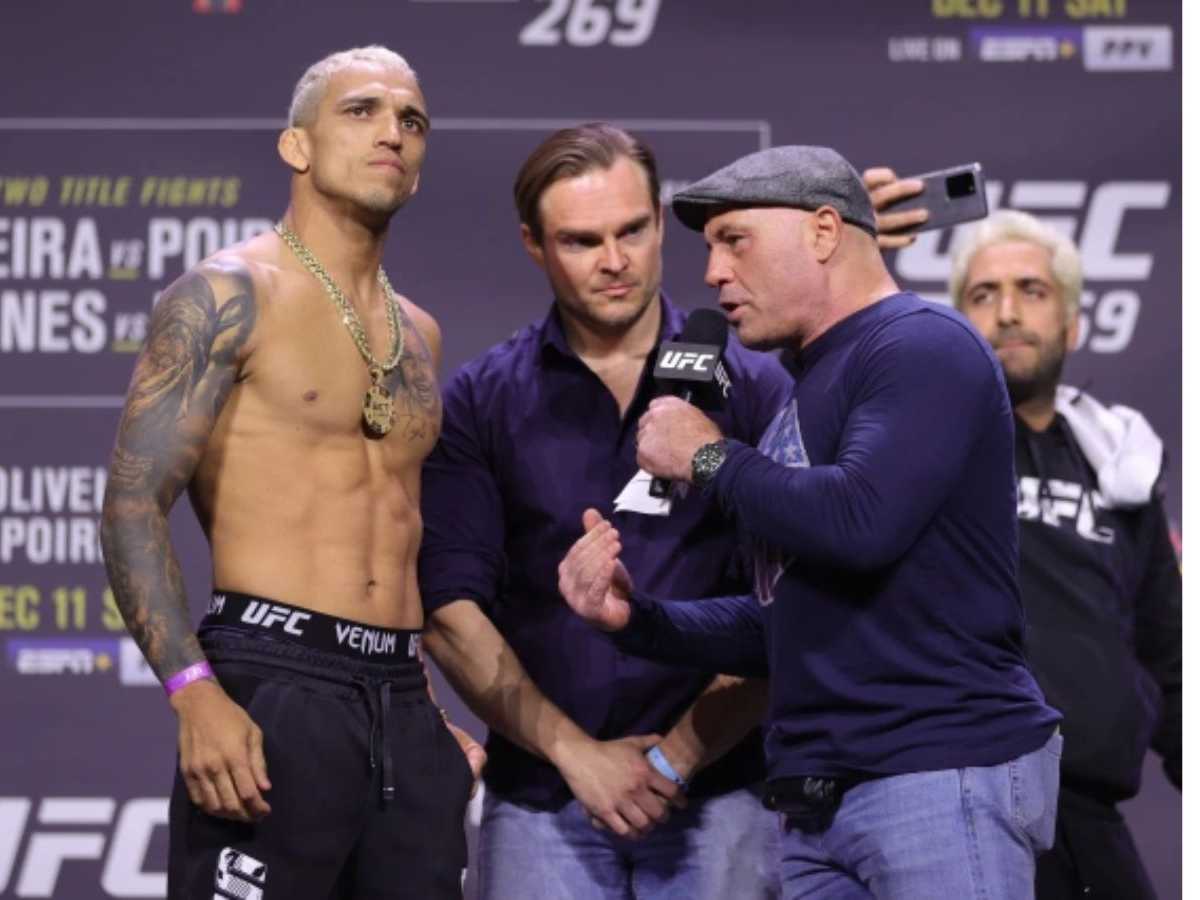 “Strangle a F**** Heavyweight,” Joe Rogan asserts that skilled BJJ fighters like Charles Oliveira can dominate any heavyweight