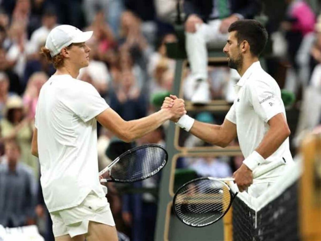 Novak Djokovic and Jannik Sinner