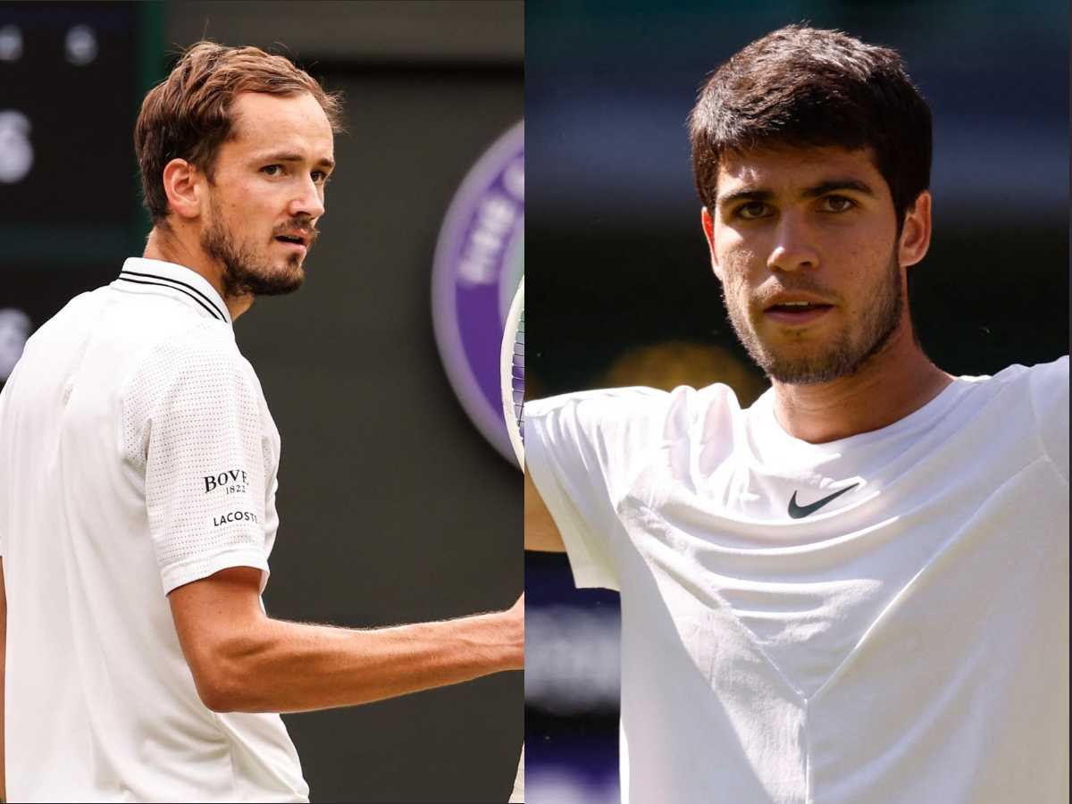 Daniil Medvedev believes Carlos Alcaraz has the potential to upset Novak Djokovic in the Wimbledon finals