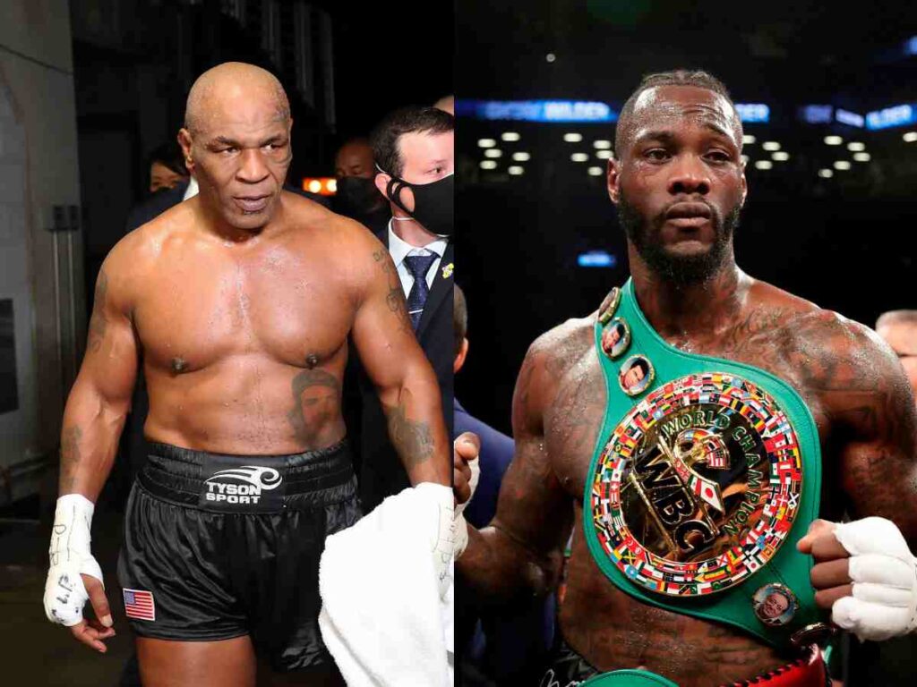 Mike Tyson and Deontay Wilder