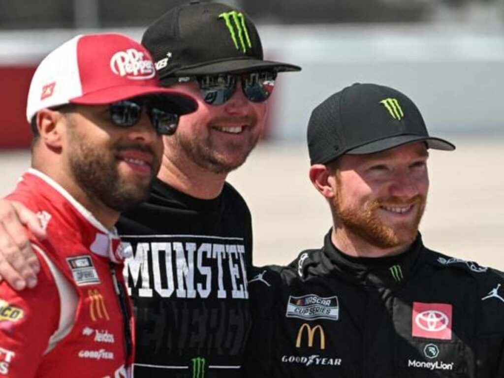 Bubba Wallace, Kurt Busch, and Tyler Reddick (Credits: Motorsport Images)