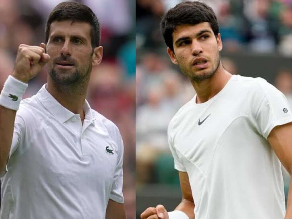 Carlos Alcaraz and Novak Djokovic