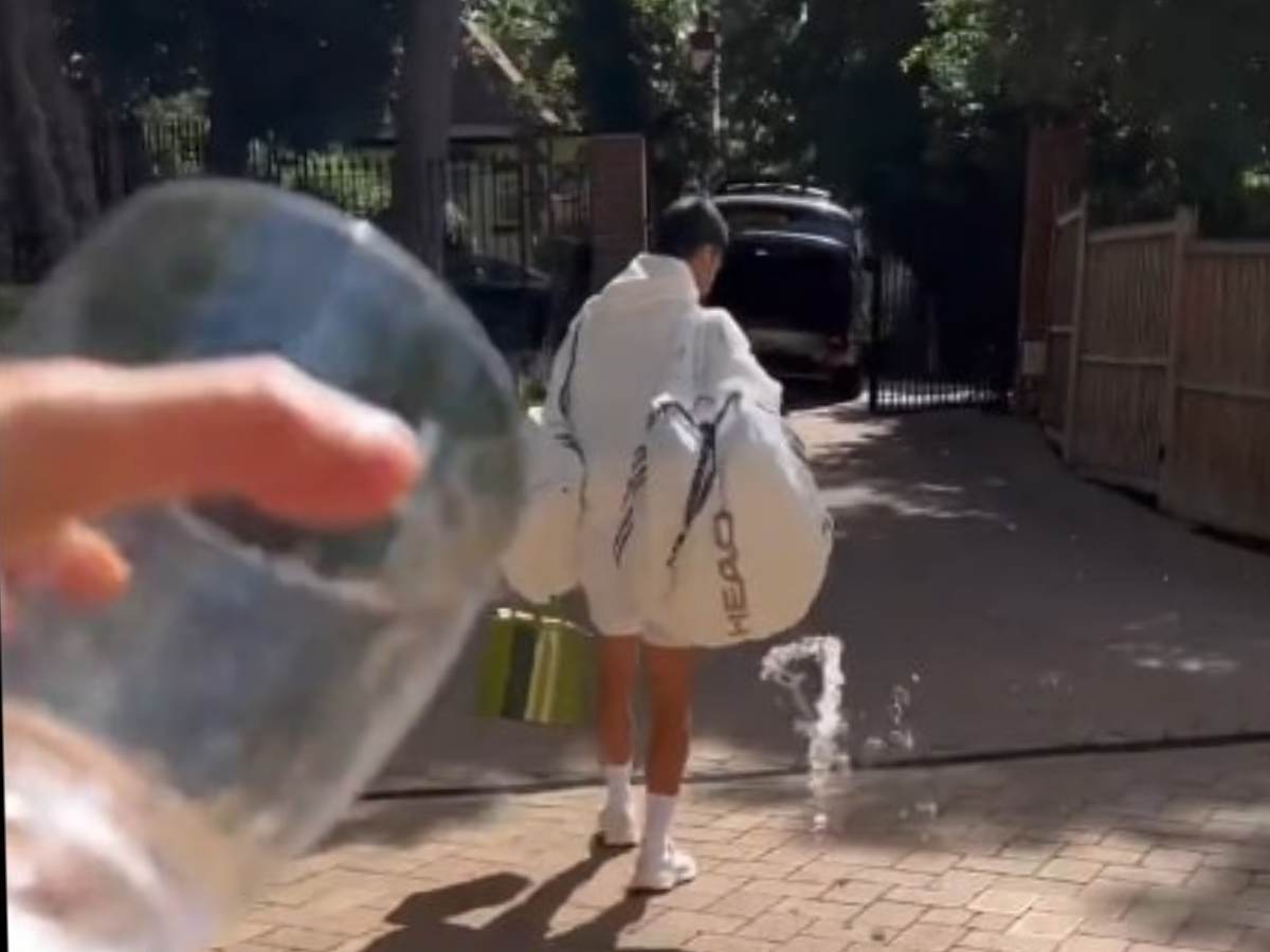 WATCH: Novak Djokovic’s wife Jelena performs a Balkan ritual for her husband ahead of his Wimbledon final against Carlos Alcaraz