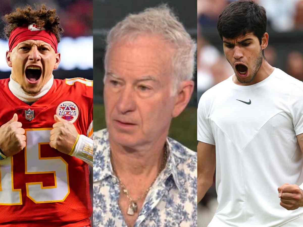 John McEnroe drew similarities between Carlos Alcaraz and Patrick Mahomes months before his EMPHATIC showdown against Novak Djokovic at Wimbledon