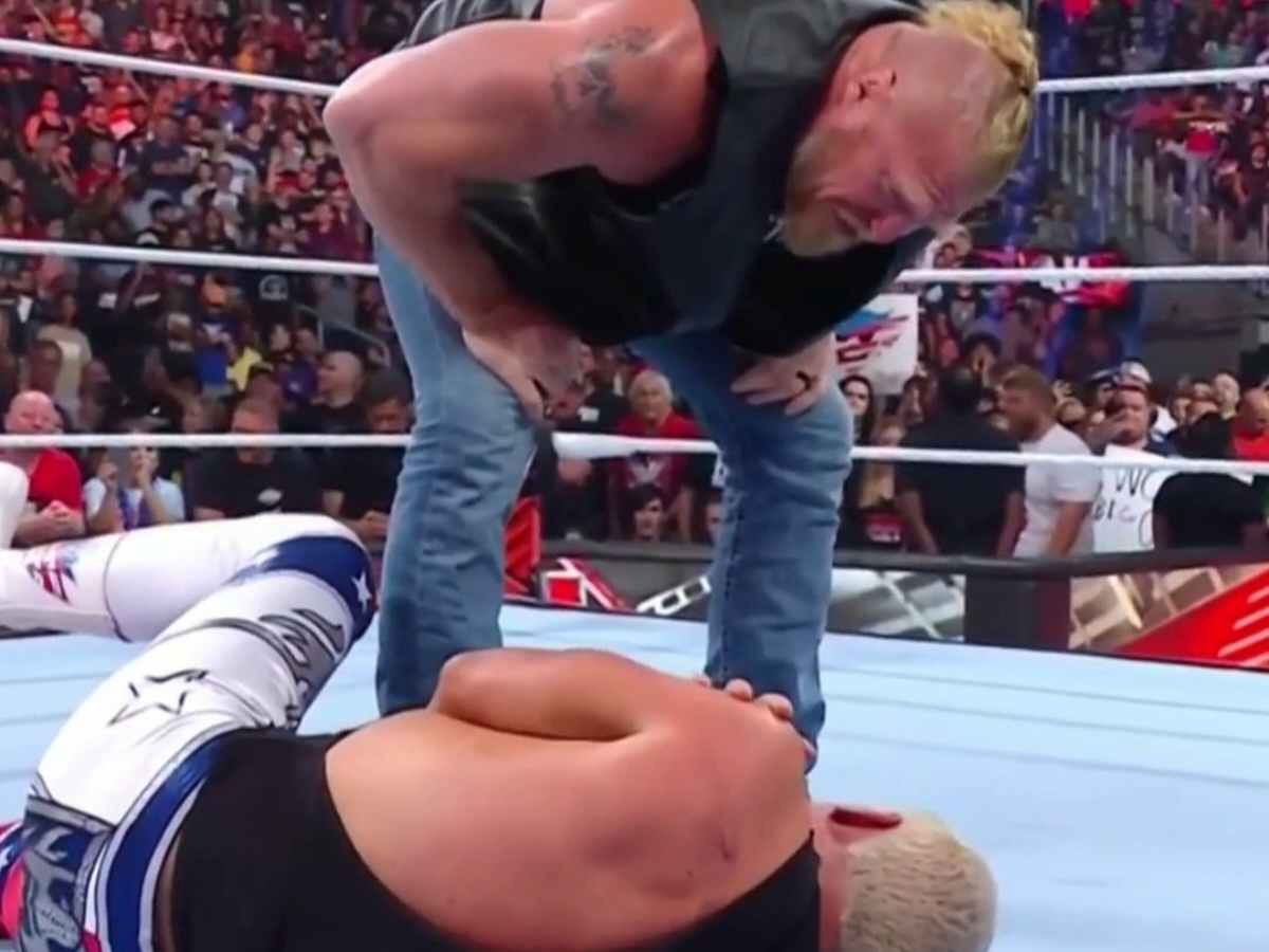 WATCH: Brock Lesnar destroys Cody Rhodes in front of his mother on WWE Raw, gets a huge match official for SummerSlam