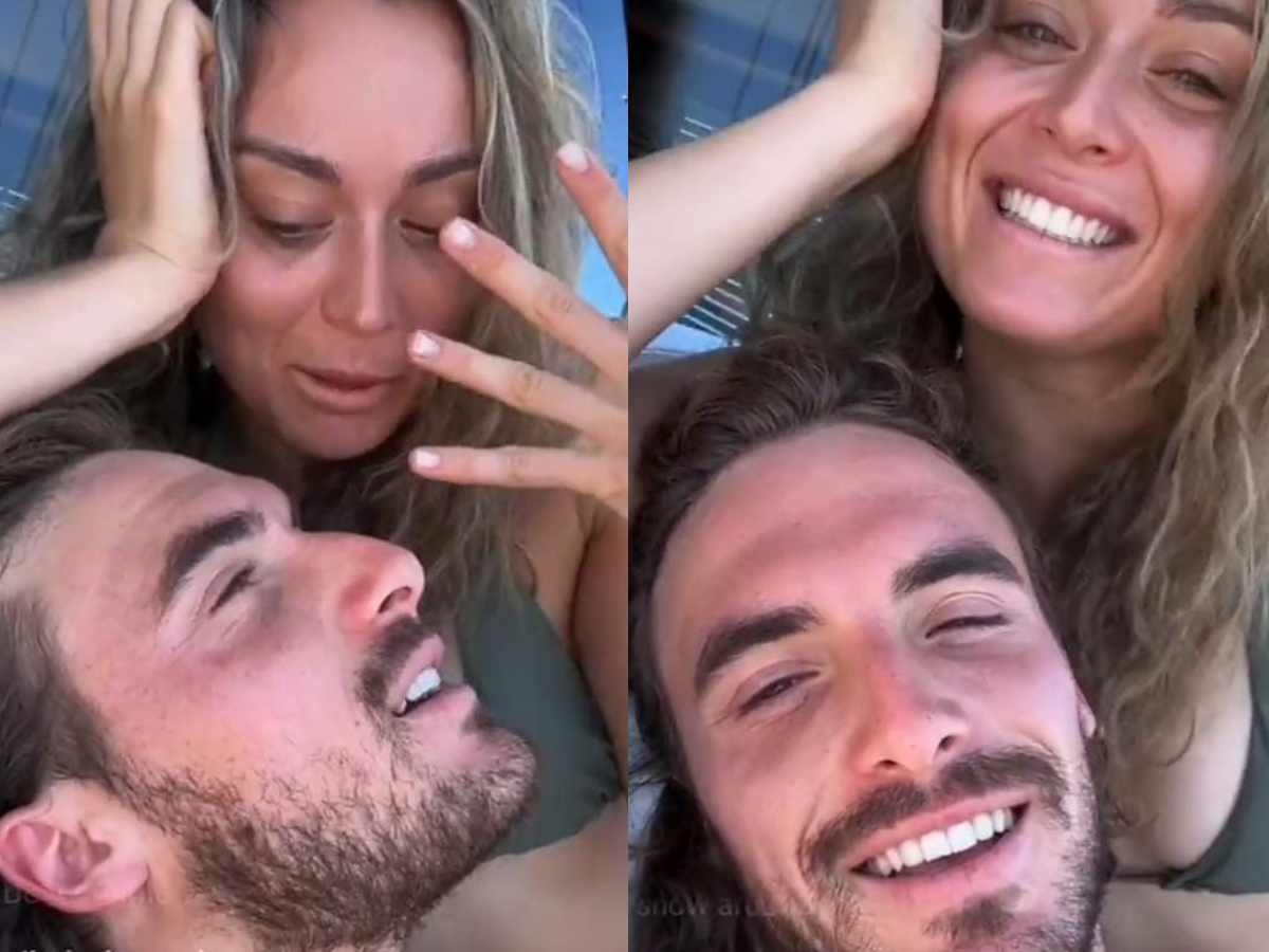 WATCH: Paula Badosa leaves Stefanos Tsitsipas speechless after asking him about their marriage