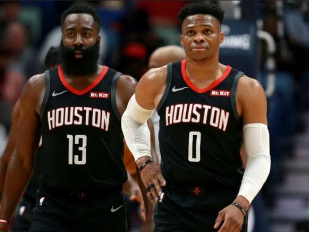 James Harden and Russell Westbrook (Credits: Sean Gardner | Getty Images)