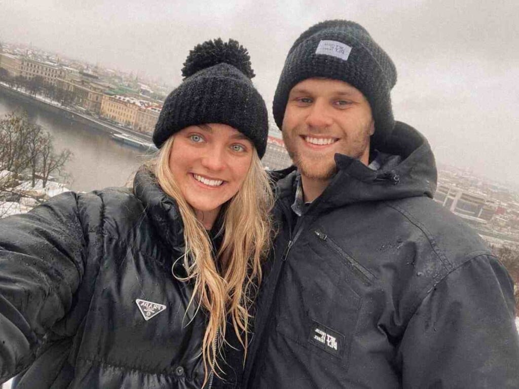 Brodie Kostecki and his girlfriend, Claudia Vanzeti