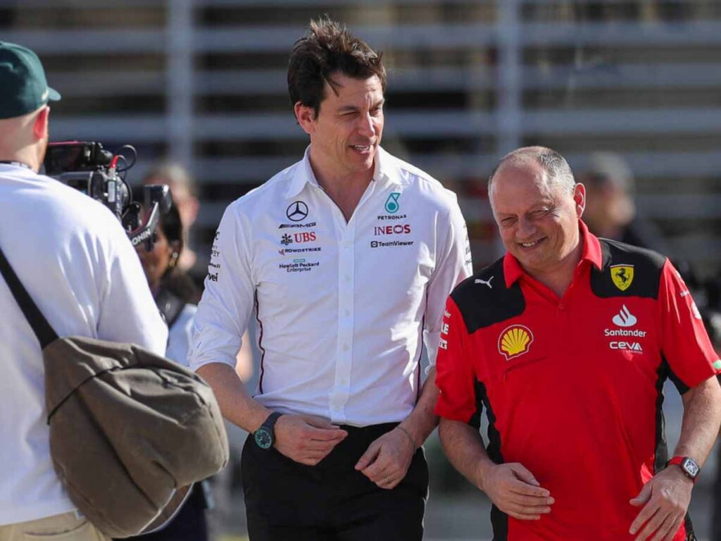 Toto Wolff and Fred Vasseur