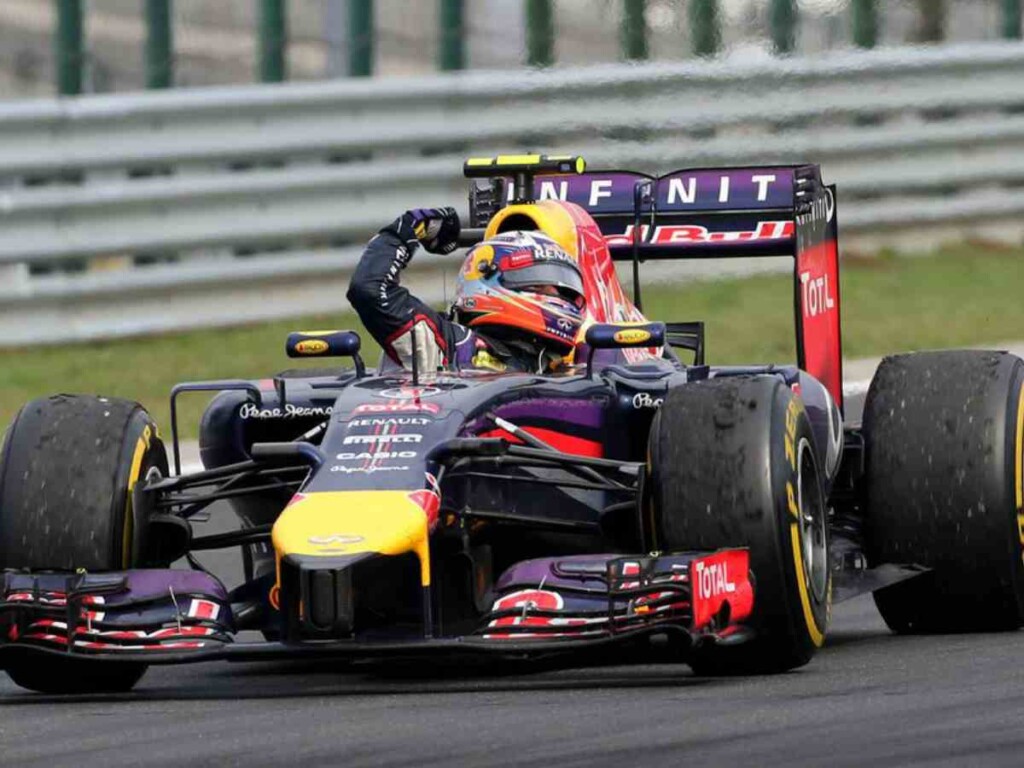 Daniel Ricciardo at the Hungarian GP, back in 2014