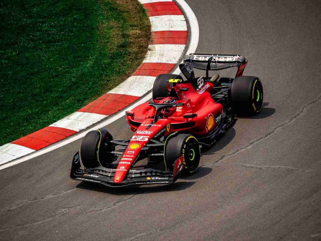 Carlos Sainz, 2023 British GP (image via Scuderia Ferrari Fans)