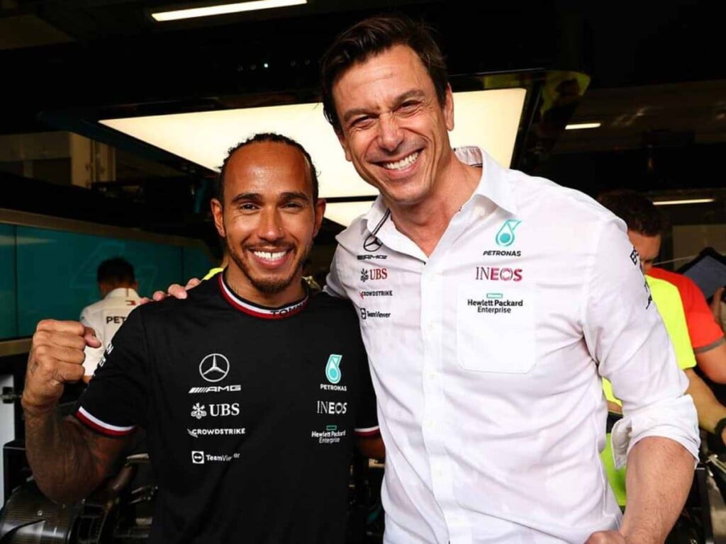 Lewis Hamilton and Toto Wolff