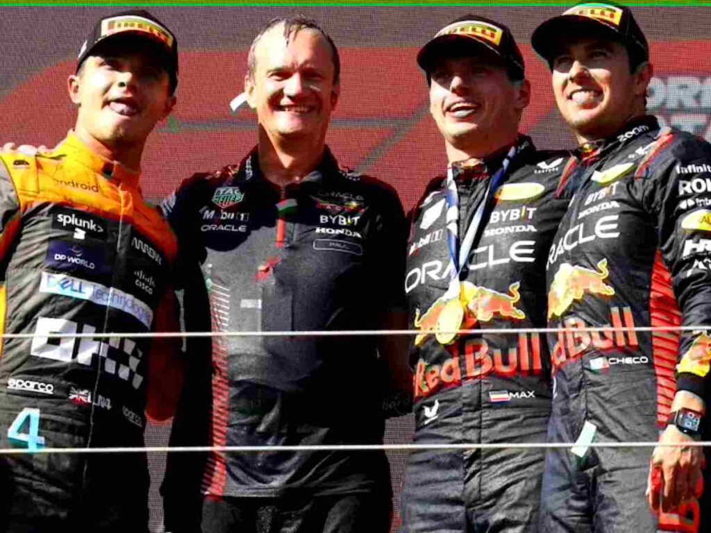 The Hungarian GP podium