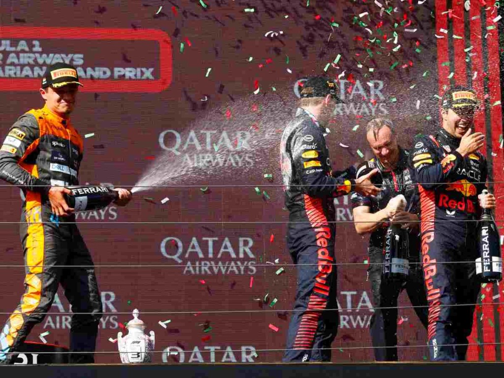 Hungarain GP podium