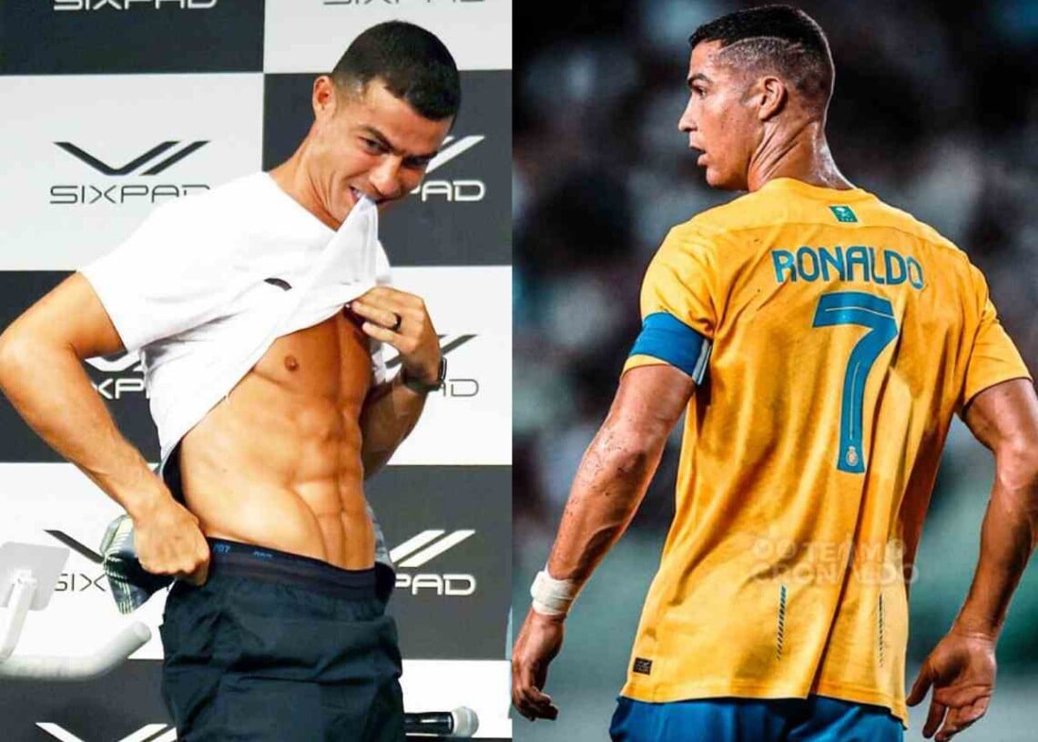 WATCH Cristiano Ronaldo flaunts his sixpack abs on a young fan's
