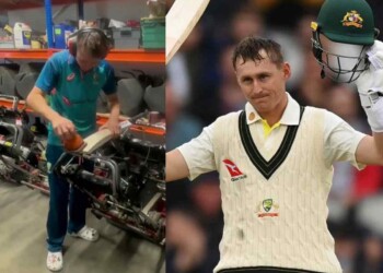 WATCH: Marnus Labuschagne SHAVES his bat prompting fans to say it's better use of SANDPAPER