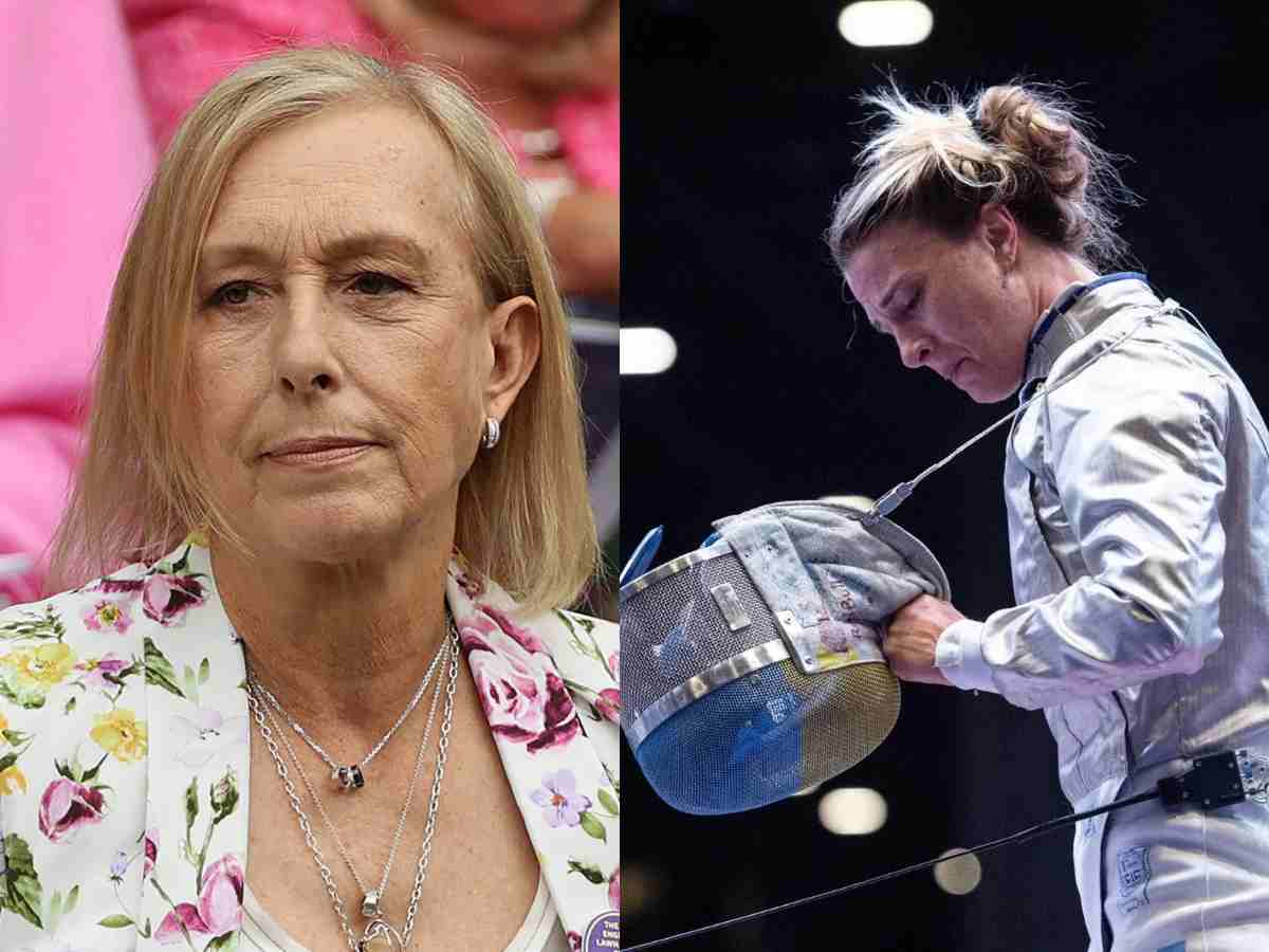 Martina Navratilova was left baffled by Fencing Federation for disqualifying Ukrainian Olga Kharlan after she refused a handshake with her Russian opponent