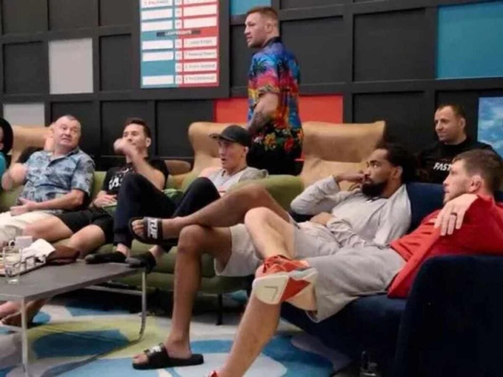 Conor McGregor with his TUF team