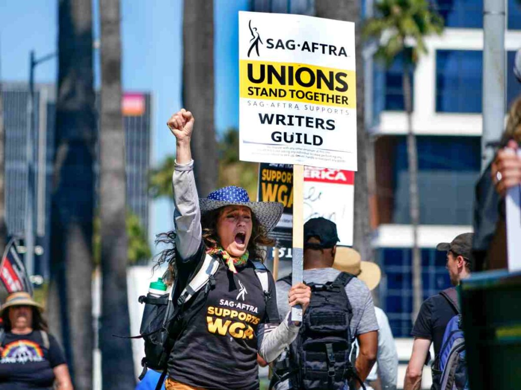 SAG Strike protestors