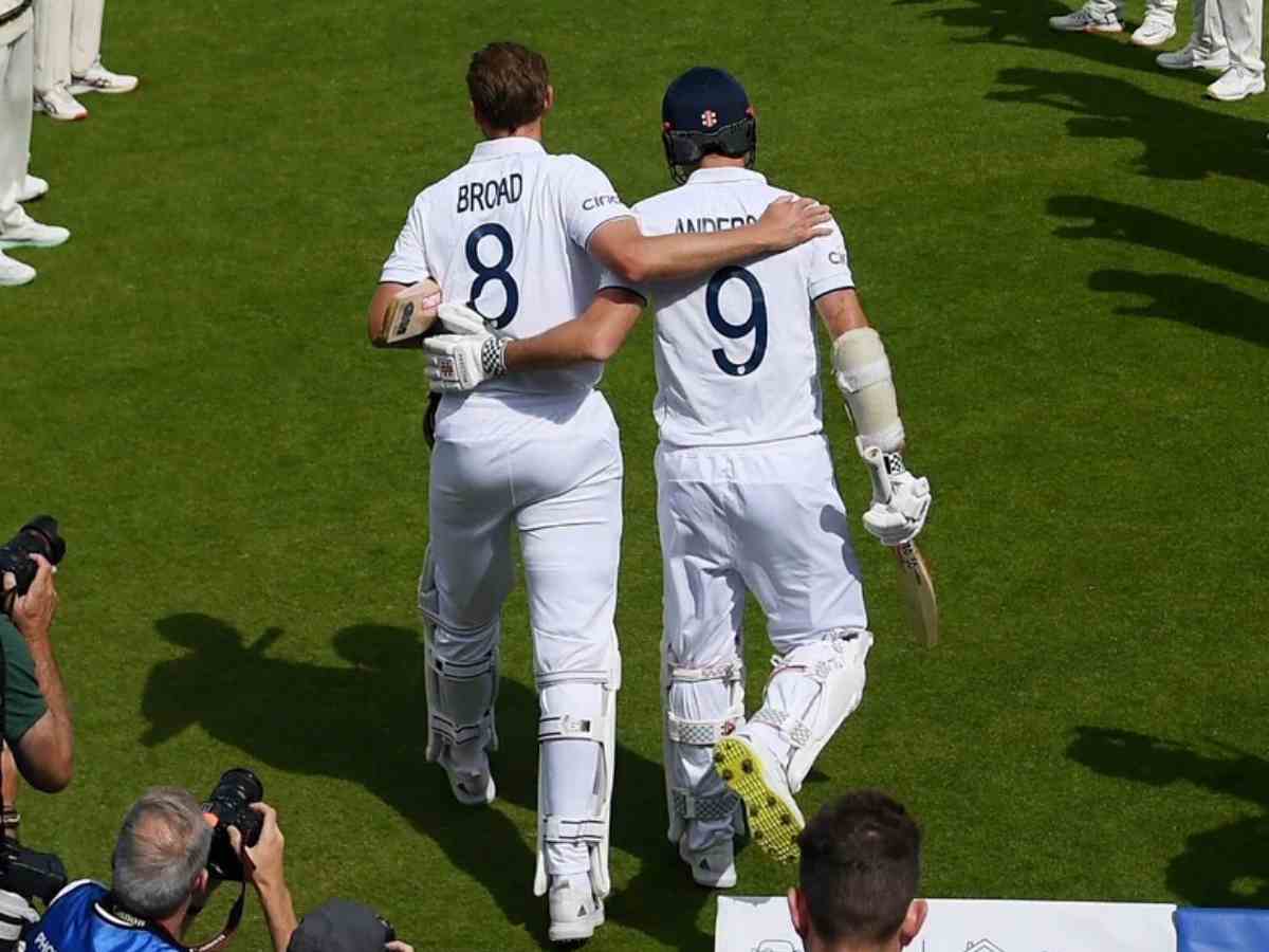 Here’s how James Anderson reacted when Stuart Broad revealed his decision to announce his retirement after Ashes series