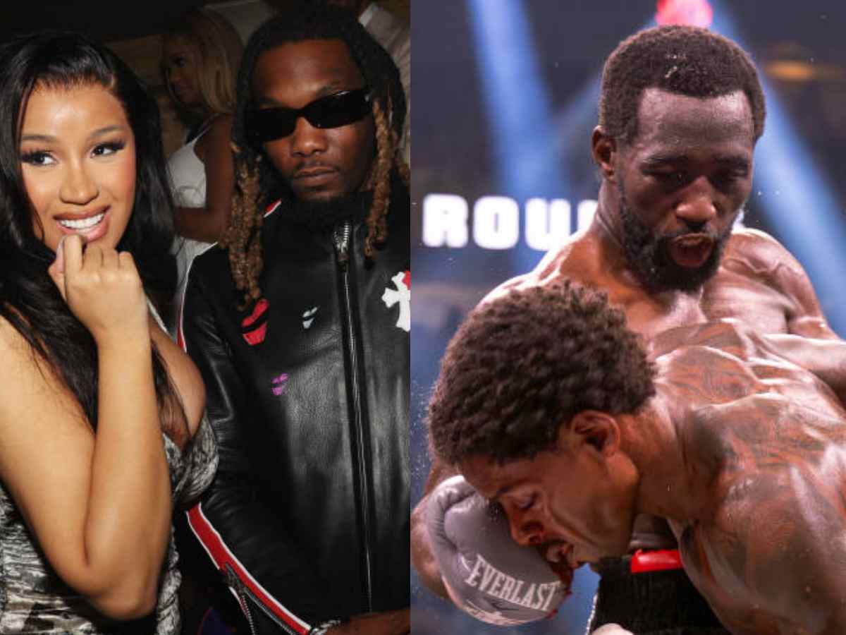 WATCH: Rapper couple Cardi B and Offset sing for Errol Spence Jr after devastating Terence Crawford beatdown to lose all belts