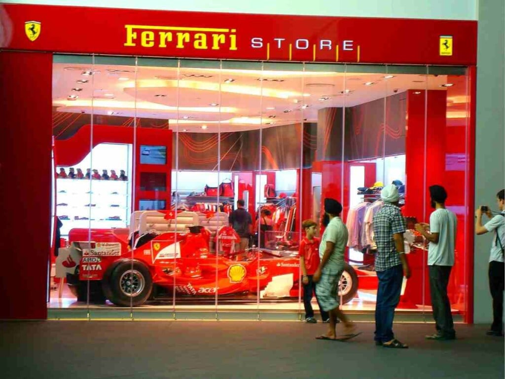 Ferrari store in Marina Bay Sands