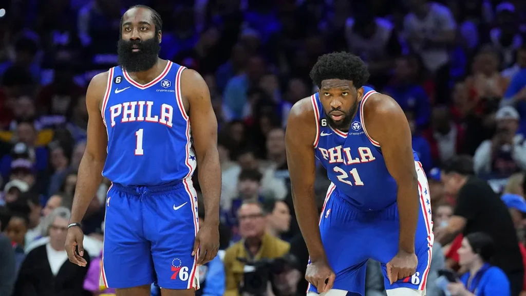 James Harden and Joel Embiid