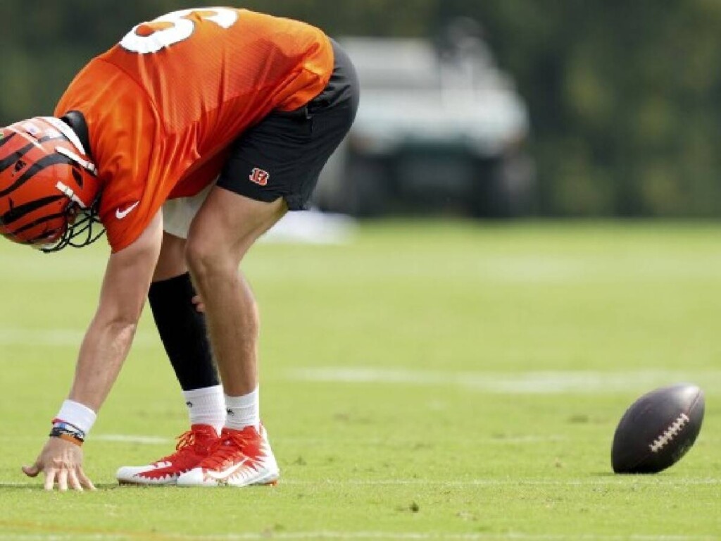 Joe Burrow suffered a calf sprain (via AP Photo)