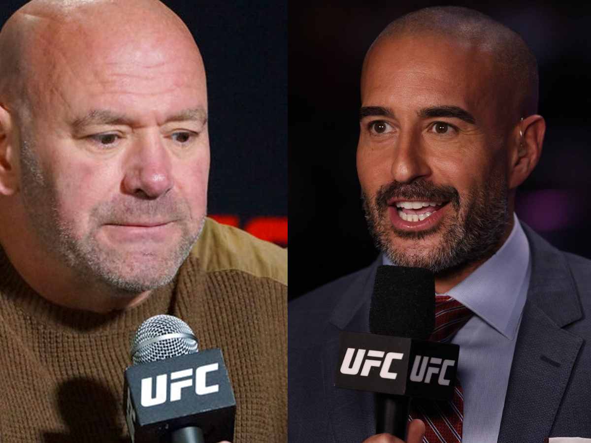 “Dana quiet quitting” – Fans hail Jon Anik as future UFC President as commentator replaces holidaying-Dana White at UFC 291