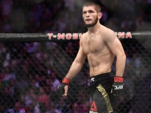 Khabib Nurmagomedov as the UFC Lightweight champion