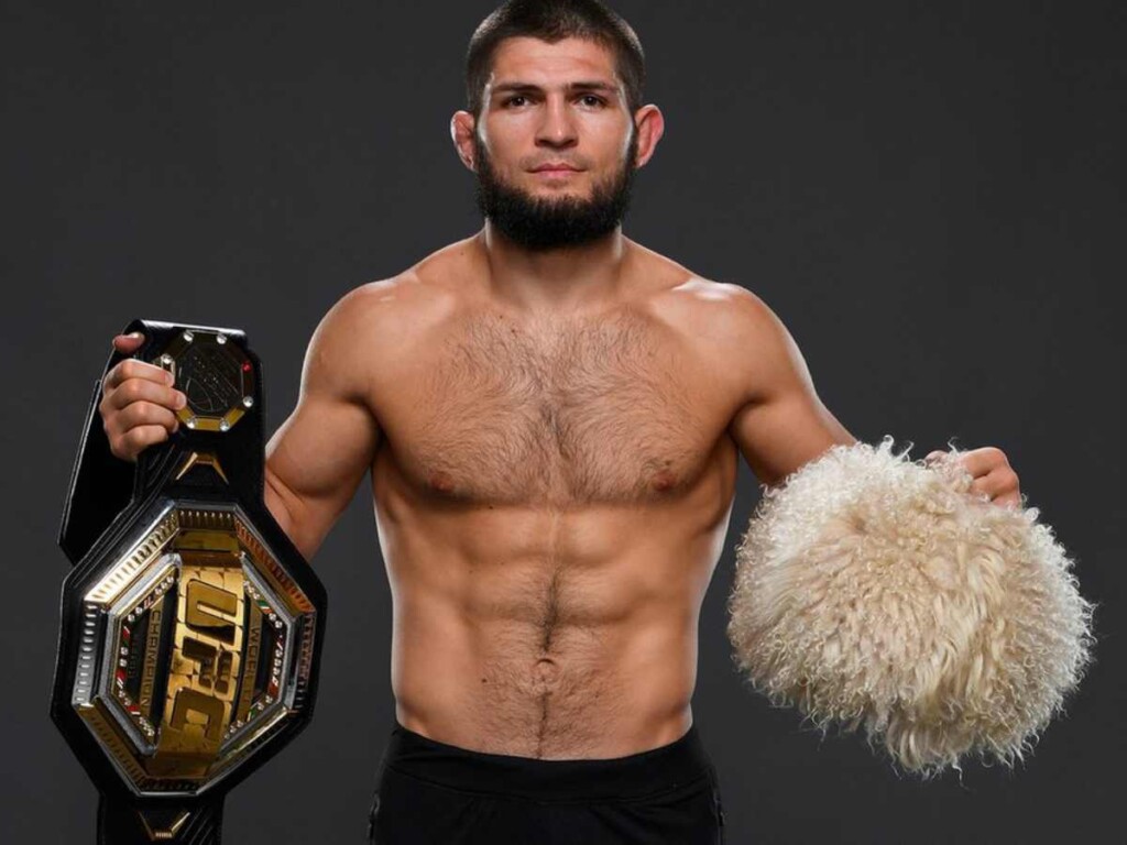 Khabib Nurmagomedov as the UFC Lightweight champion