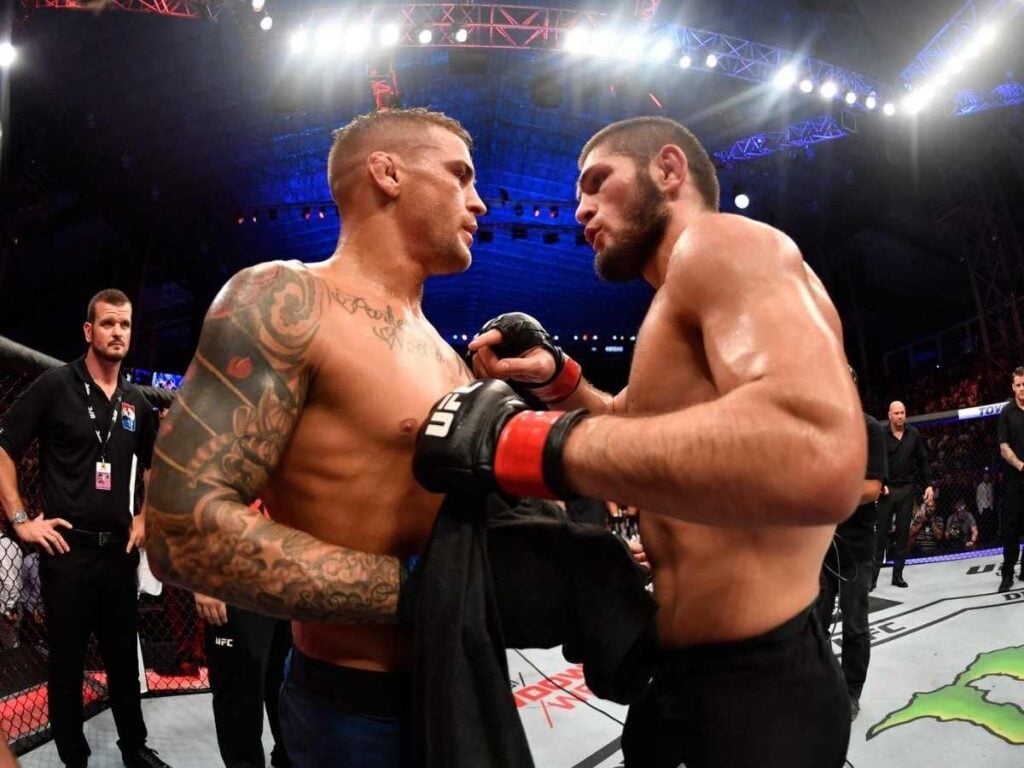 Khabib Numragomedov donated 100,000 to Dustin Poirier's charity 