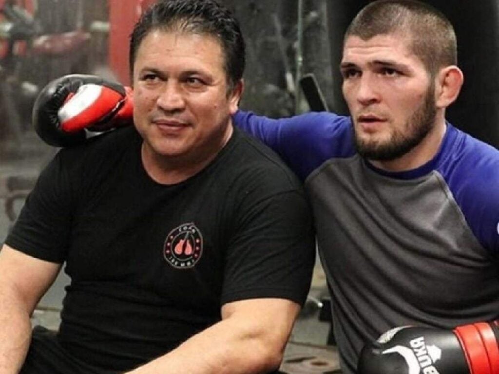 Khabib Nurmagomedov and Javier Mendez