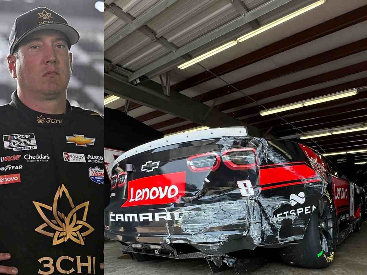 WATCH: “Busch washed, the beginning of the end”- Kyle Busch slams to the wall at New Hampshire, NASCAR Twitter reacts