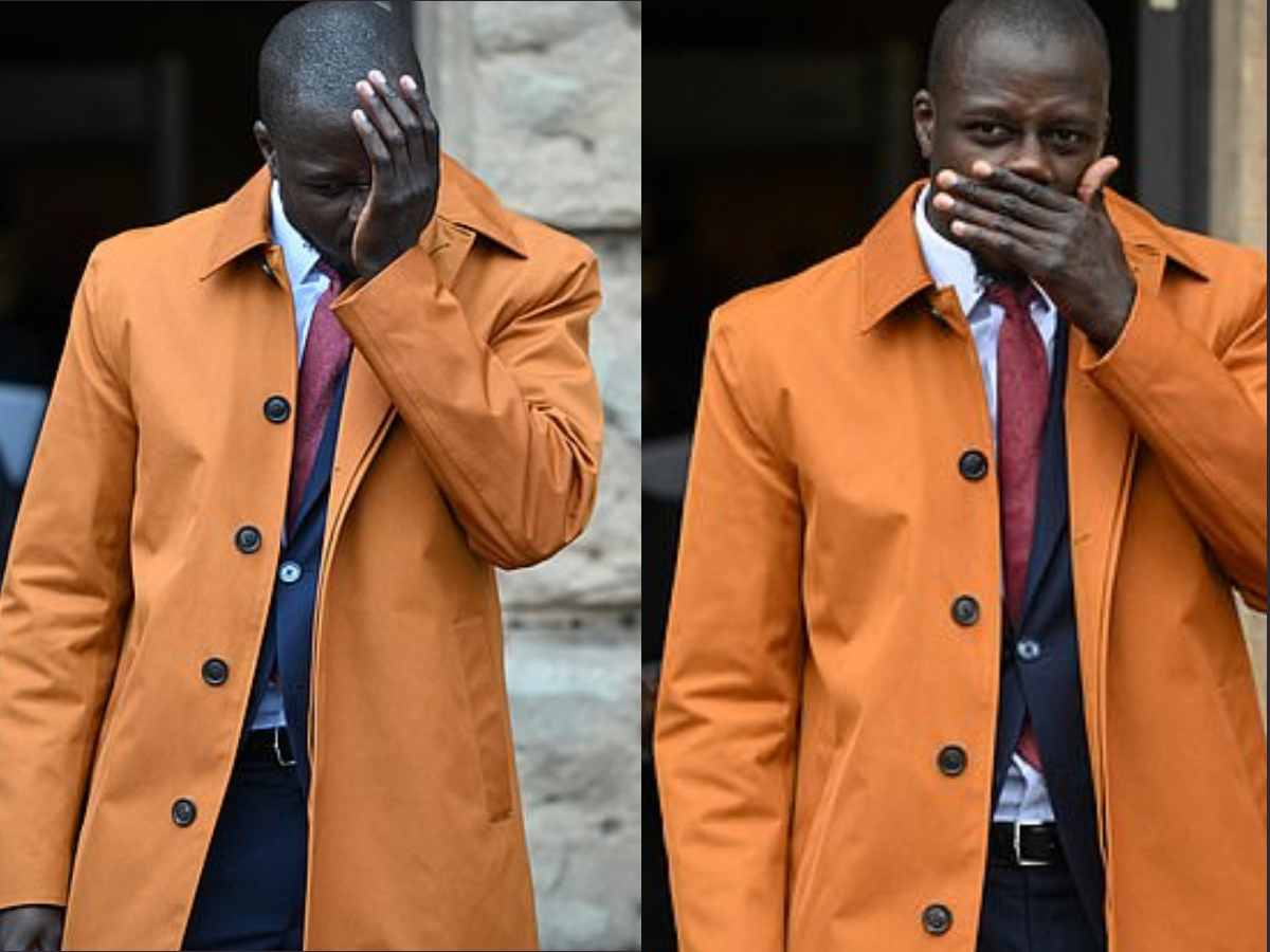 Former Manchester City player Benjamin Mendy breaks down into tears after court lifts off all charges of r*pe and s**al assualt against him