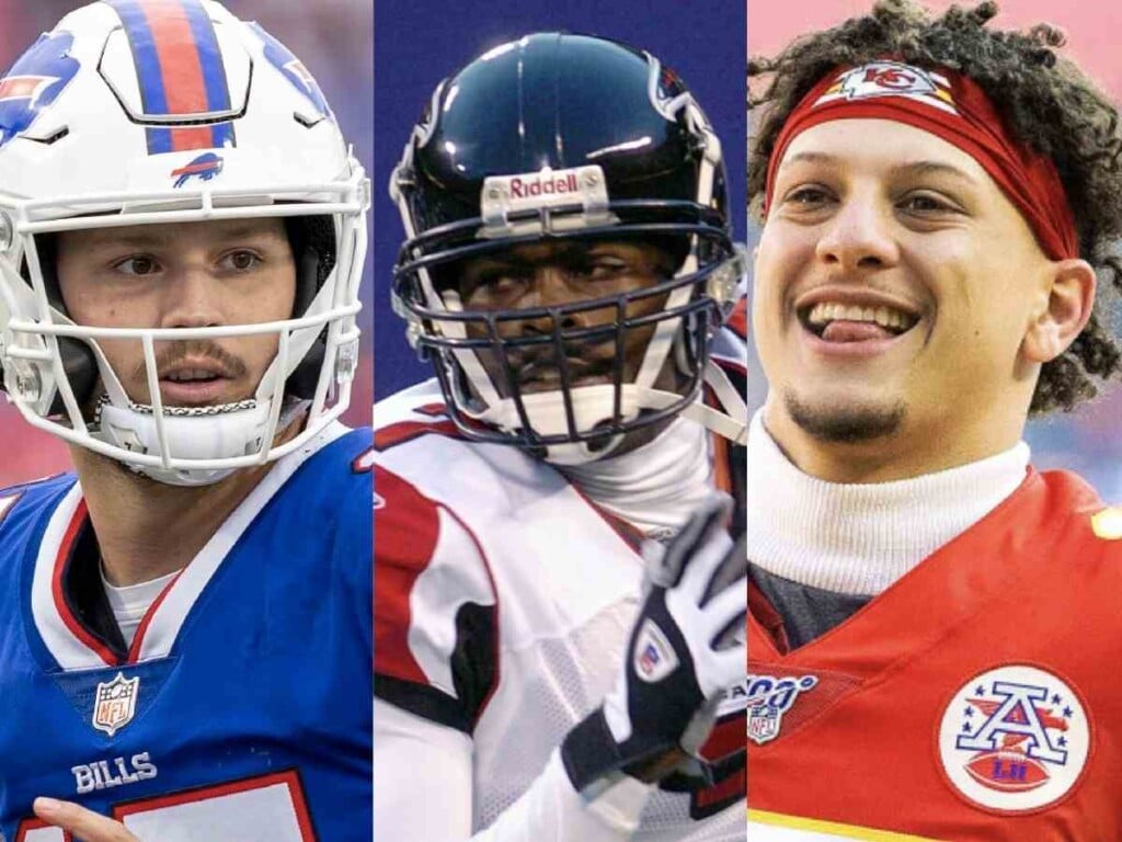 Michael Vick, Patrick Mahomes and Josh Allen