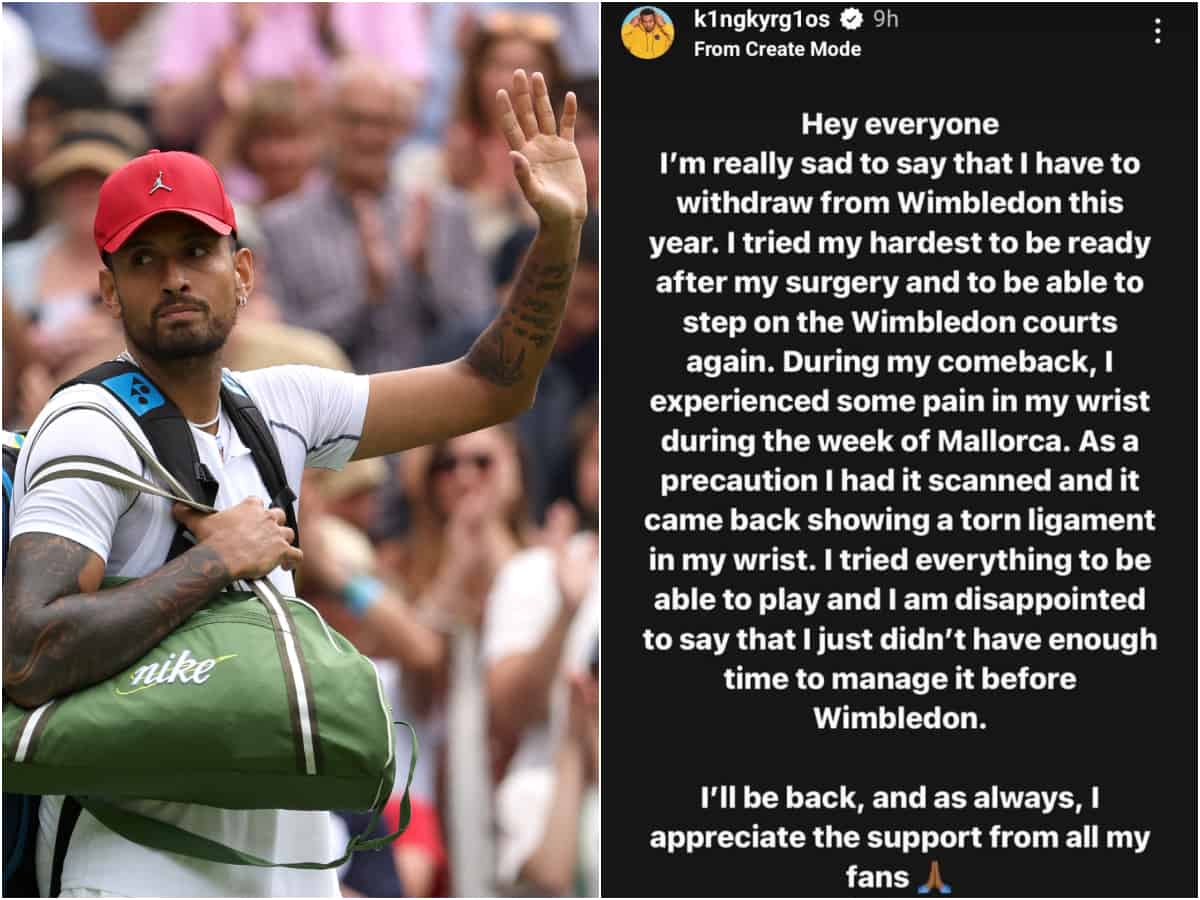 “Stay away for as long as possible” – Nick Kyrgios’ withdrawal from Wimbledon 2023 has fans rejoicing