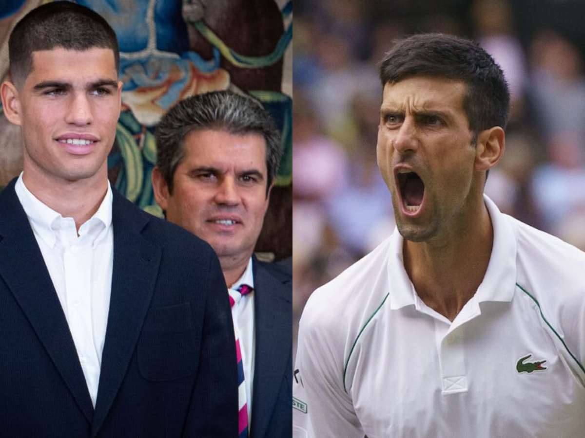 Novak Djokovic taunts Carlos Alcaraz’s father not to invade privacy after being spotted watching the Serb’s Wimbledon practice