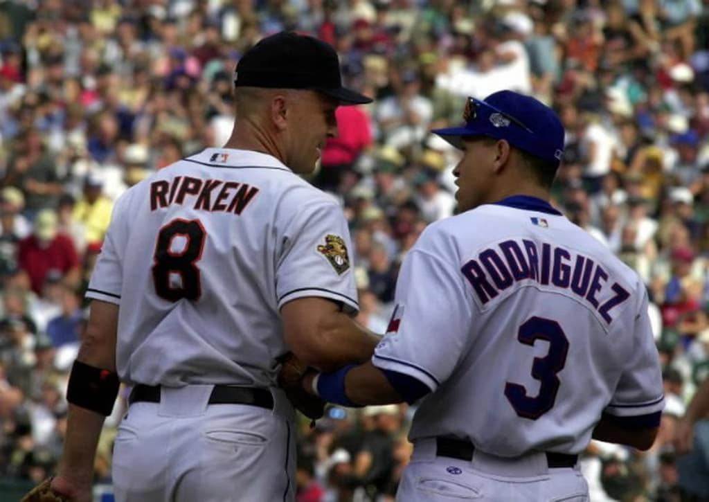 Cal Ripken Jr. and Alex Rodriguez