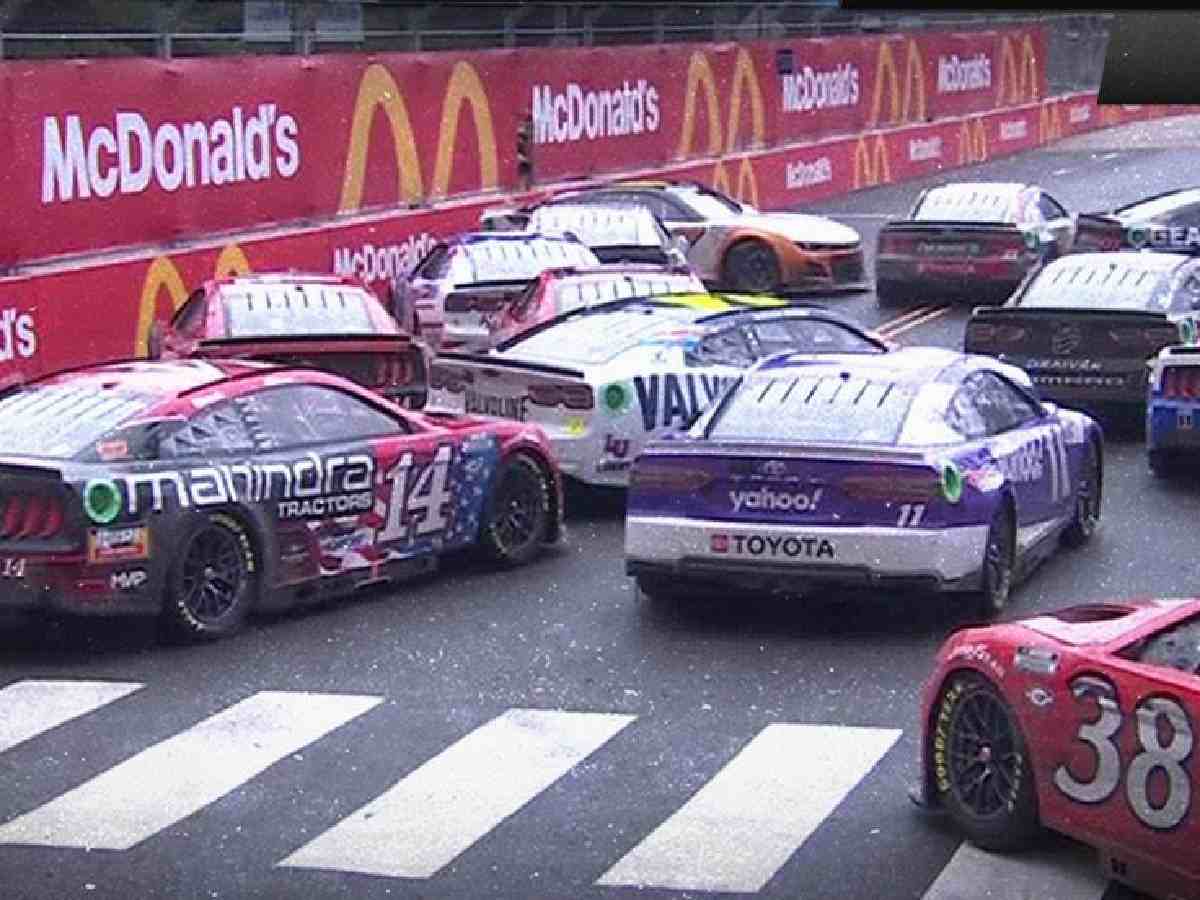 WATCH: “New hail melon moment in terms of publicity and coolness”- Kevin Harvick causes multi-car pileup during Chicago Street race, NASCAR Twitter reacts