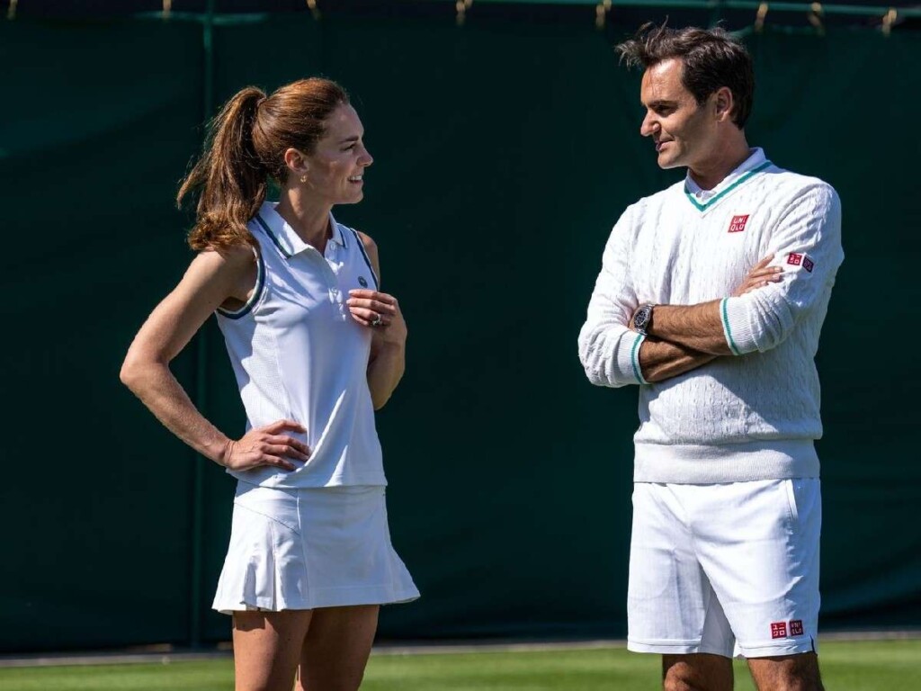 Kate Middleton and Roger Federer