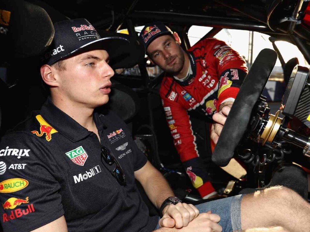 Max Verstappen and Shane van Gisbergen (Credits: WWOS-Nine)