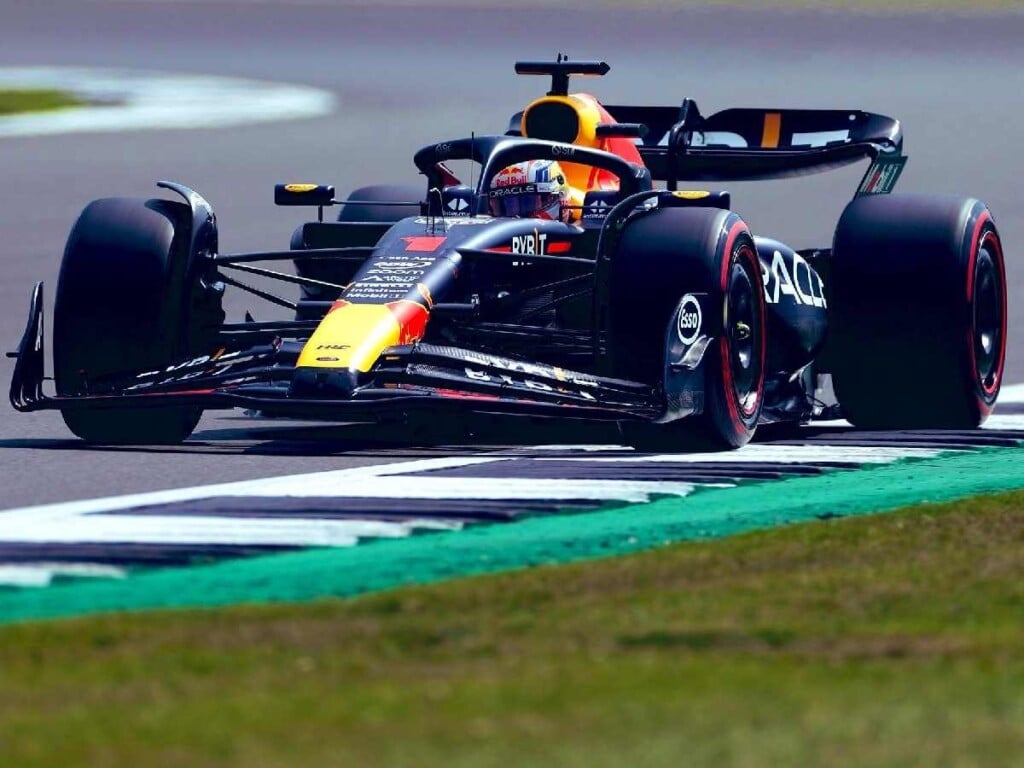 Max Verstappen during British GP Qualifying (Credits: @TomCoronel/Twitter)