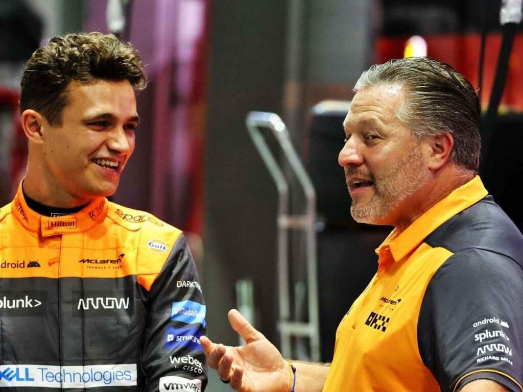 Zak Brown and Lando Norris