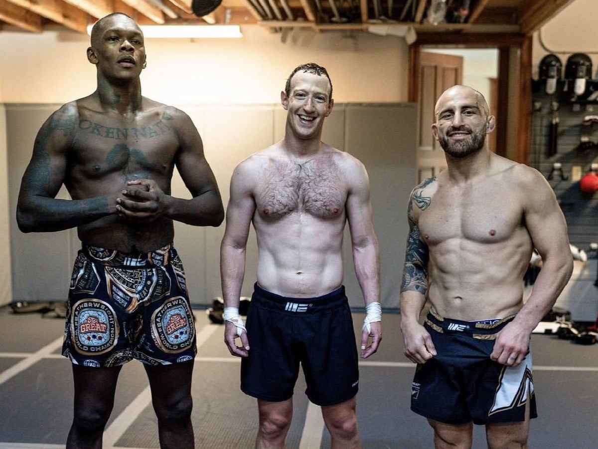 WATCH: UFC star Israel Adesanya records $100 billion man Mark Zuckerberg showing off surfing skills training for Elon Musk fight