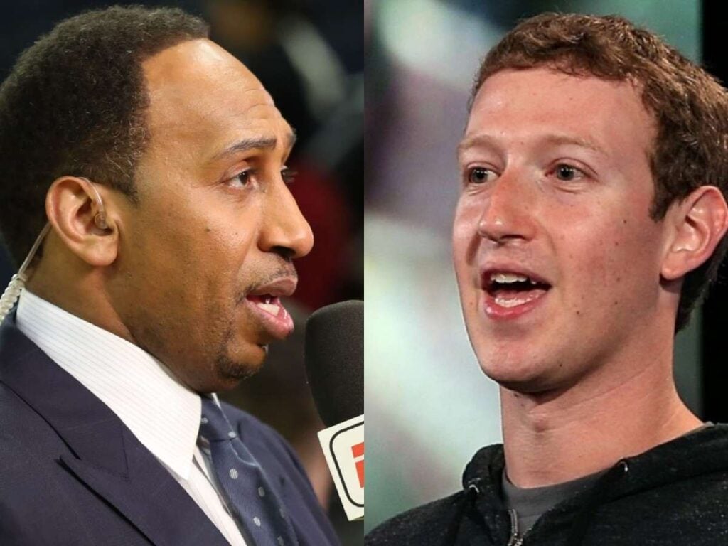 Stephen A. Smith and Mark Zuckerberg