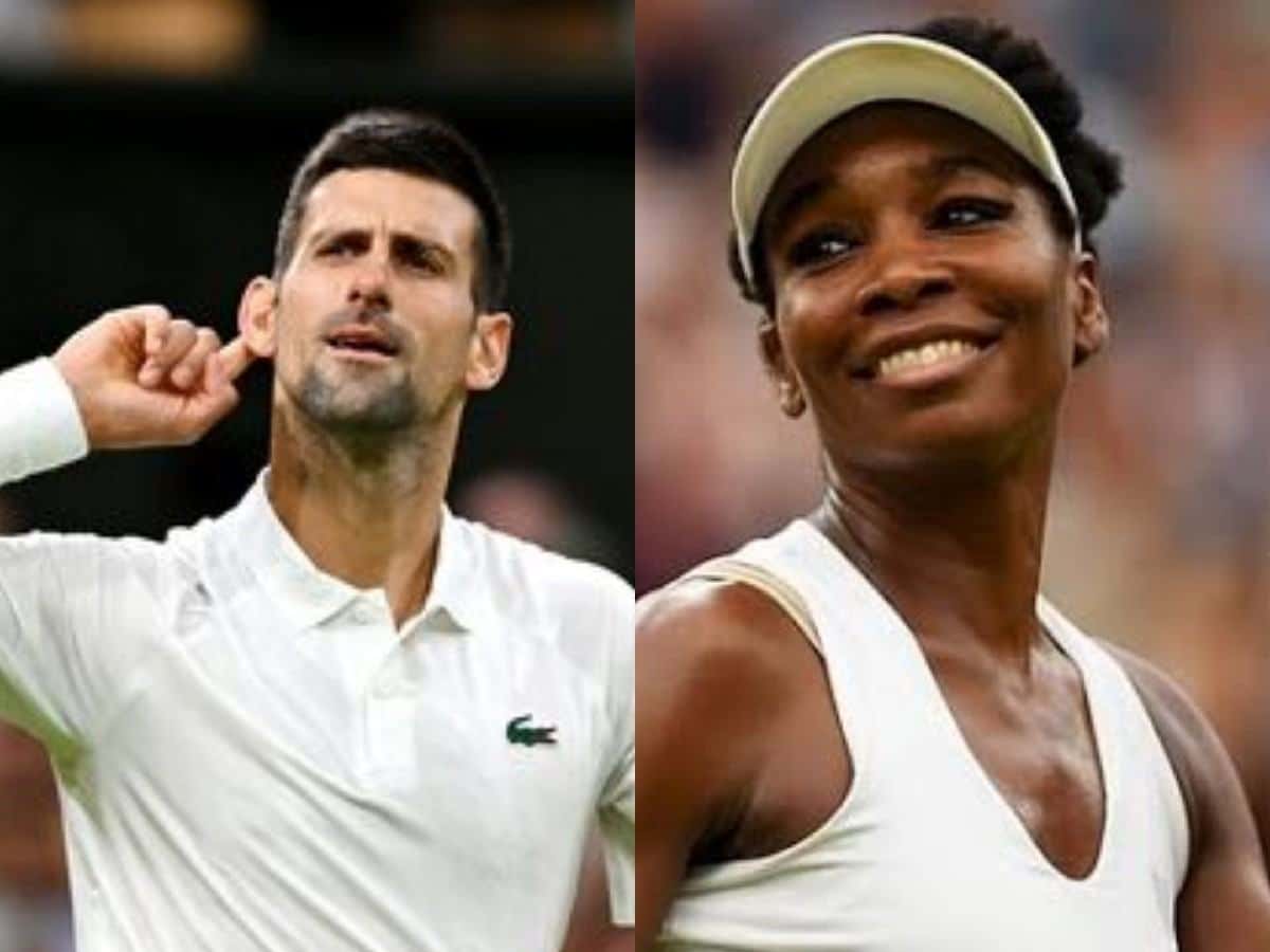 Venus Williams makes a FUNNY comment on Novak Djokovic sliding at Wimbledon